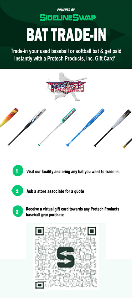 Protech Products and Sidelineswap Bat Trade-In program