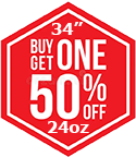 Buy one bat - Get a second bat for 50% off