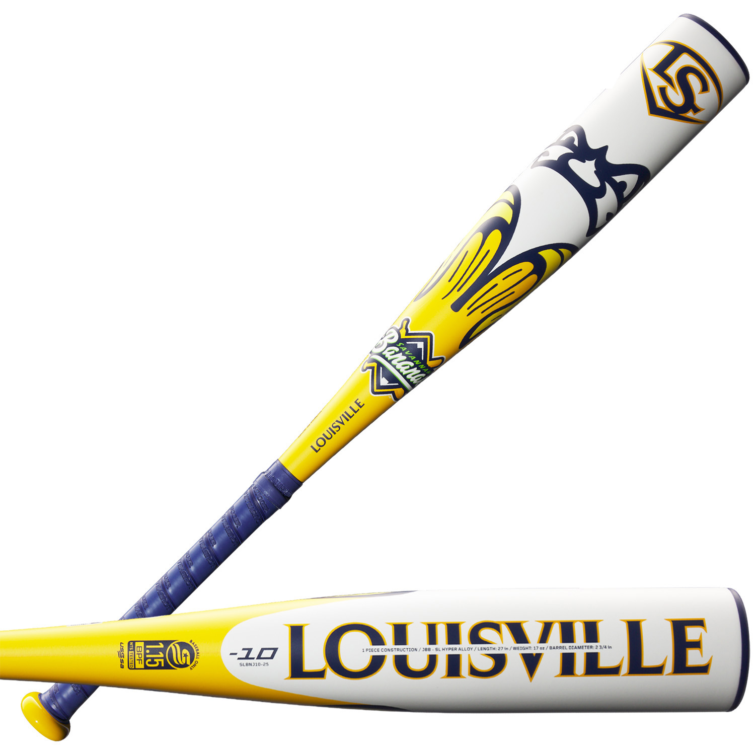 Louisville Slugger Savannah Bananas JBB USSSA Bat (-10) | WBL4006010